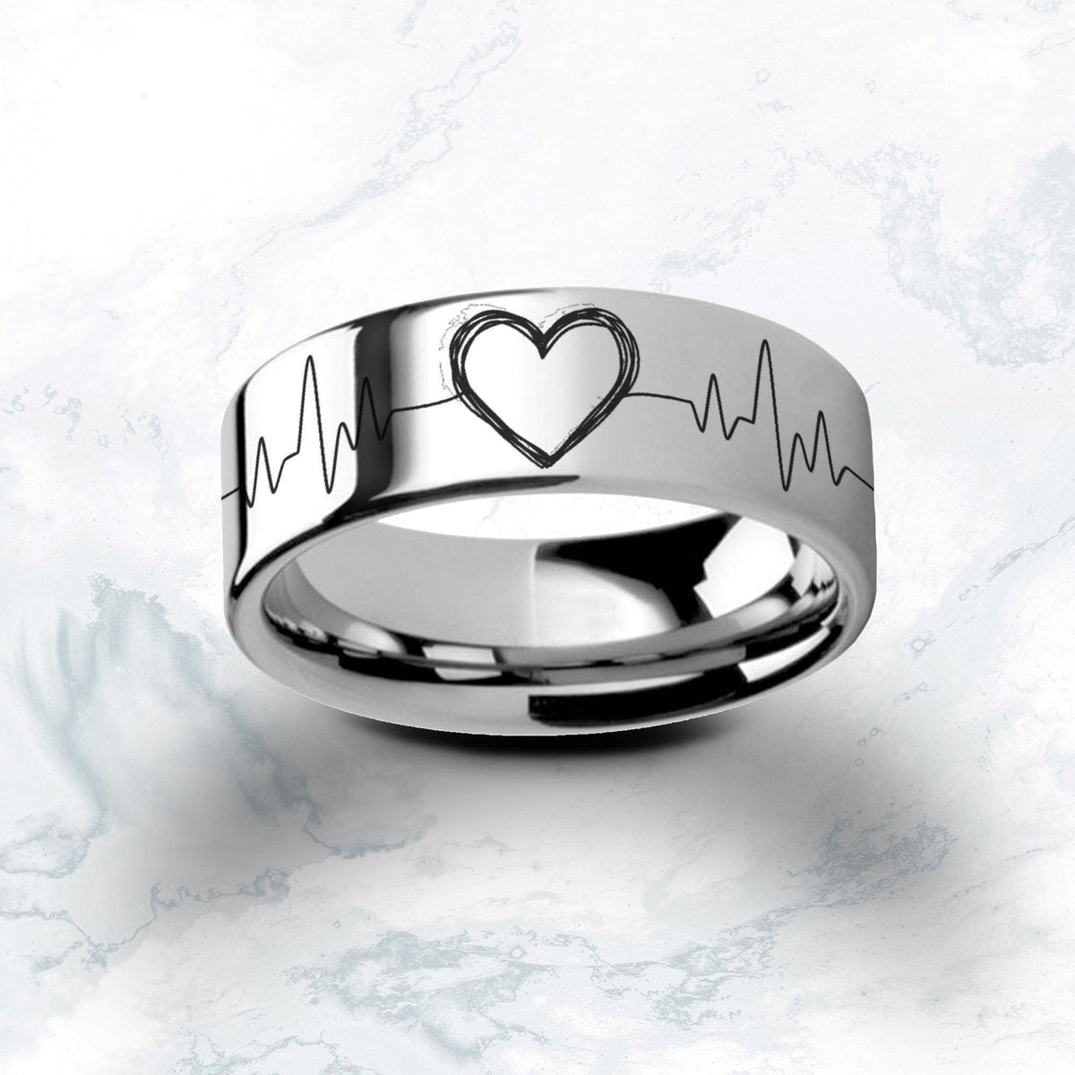 h*p様 Antidote Engraved Heart Ring engraved-real-ekg-heart-beat-
