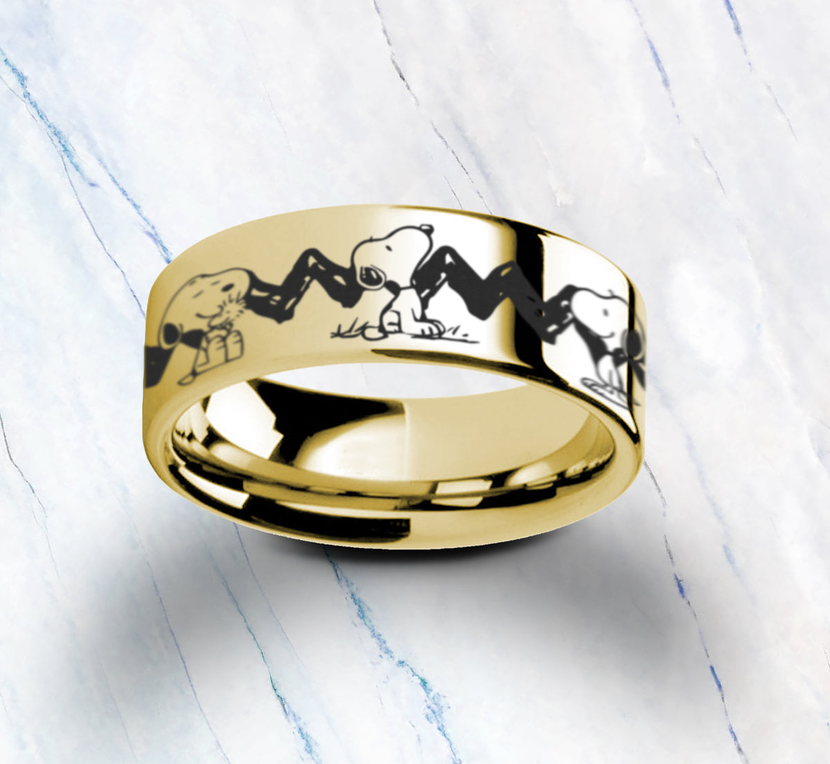 【SNOOPY】 ELEGANCE RING　SV925 Peanuts Snoopy All Stars Ring SV925 Charlie Brown Woodstock