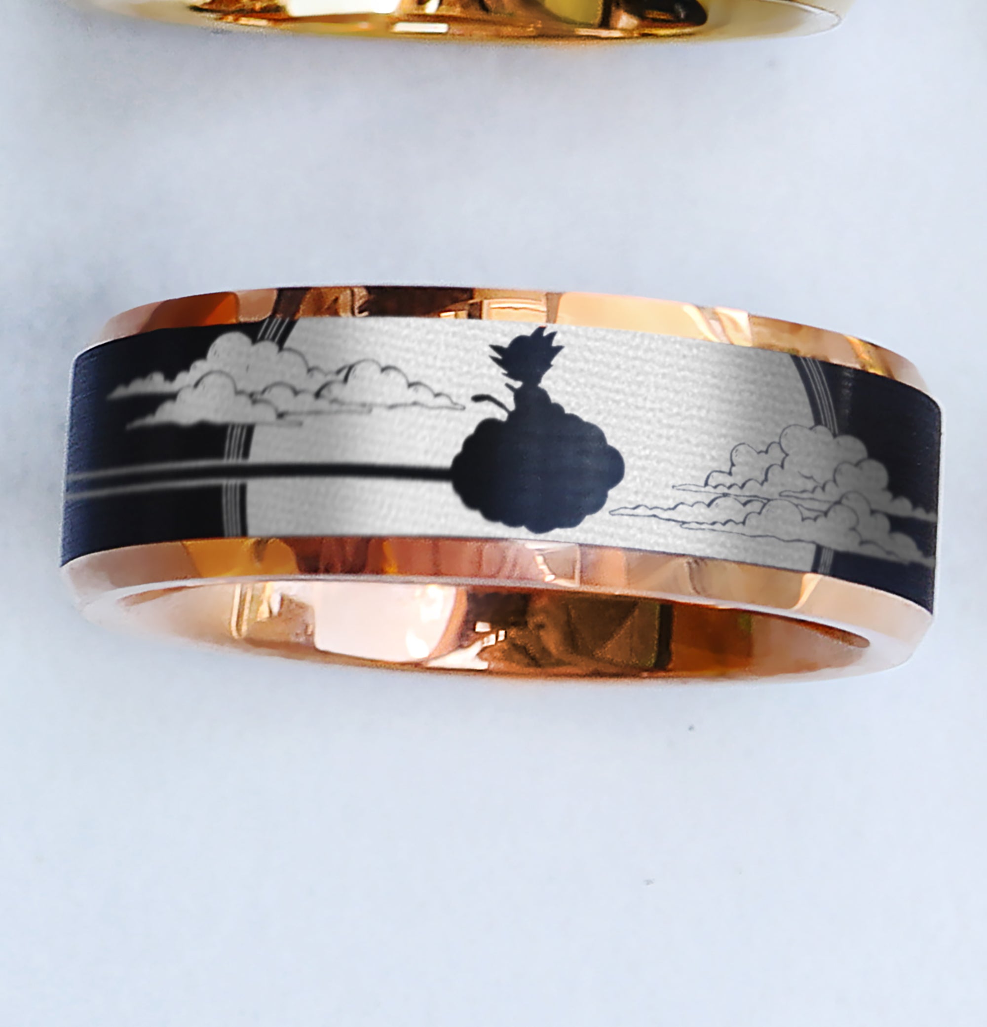 Engraved Goku Ring, Dragon Ball Inspired Promise Ring, Goku