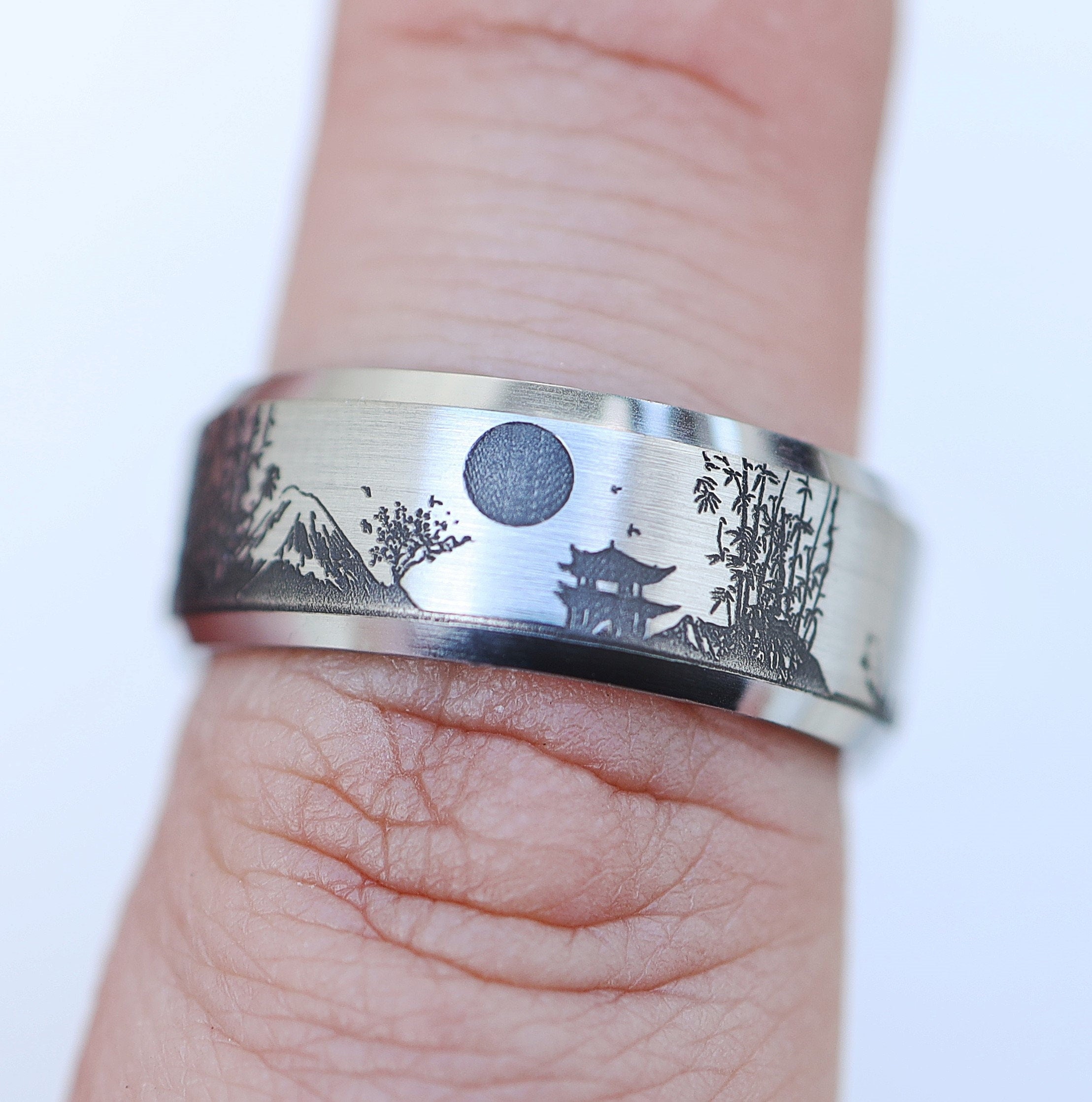 Engraved Rings Japanese Japanese wedding ring 60 photos - Vianawedding.com