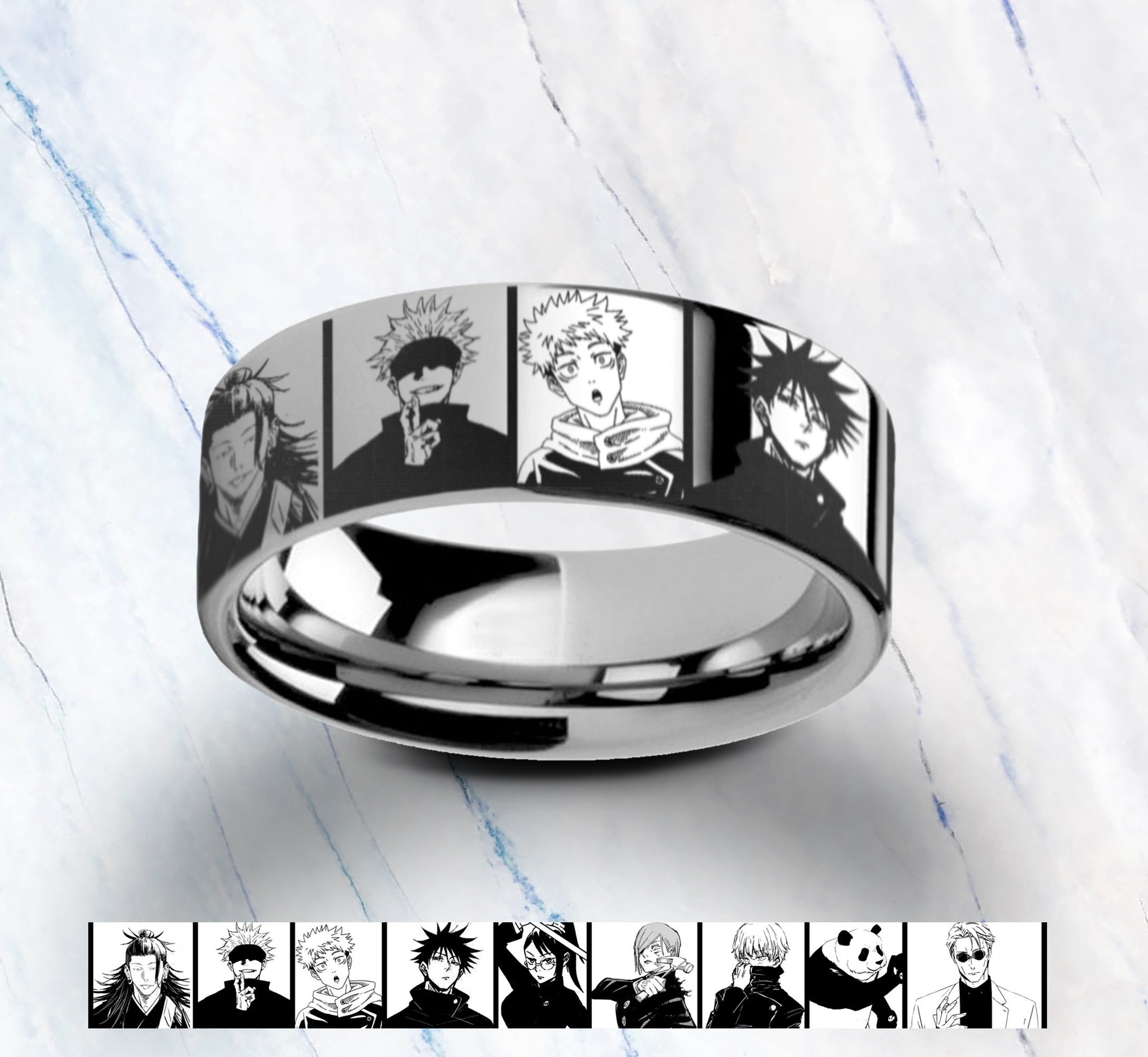 Engraved Jujutsu Kaisen Ring Jujutsu Kaisen Band Satoru Gojo Ring engraved-jujutsu-kaisen-ring-jujutsu-kaisen-band-satoru-gojo-ring